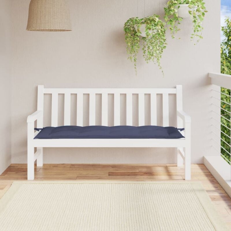 Vidaxl - Coussin de banc de jardin bleu marine 150x50x7 cm tissu oxford