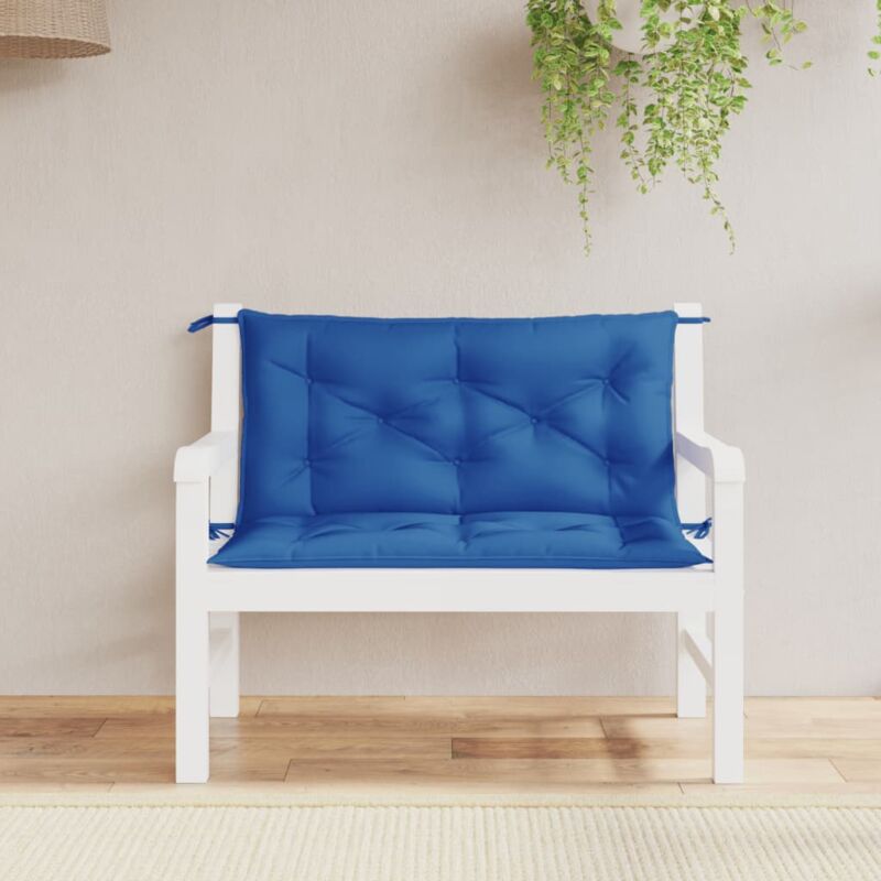 Vidaxl - Coussins de banc de jardin lot de 2 bleu royal tissu oxford