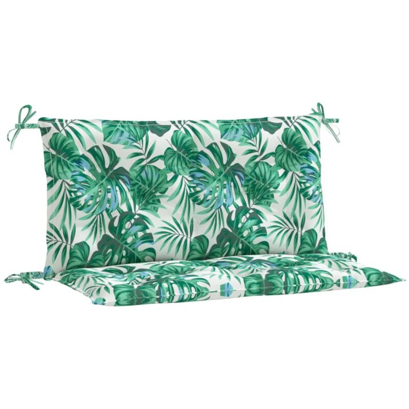 Vidaxl - Coussins de banc de jardin lot de 2 motif de feuilles