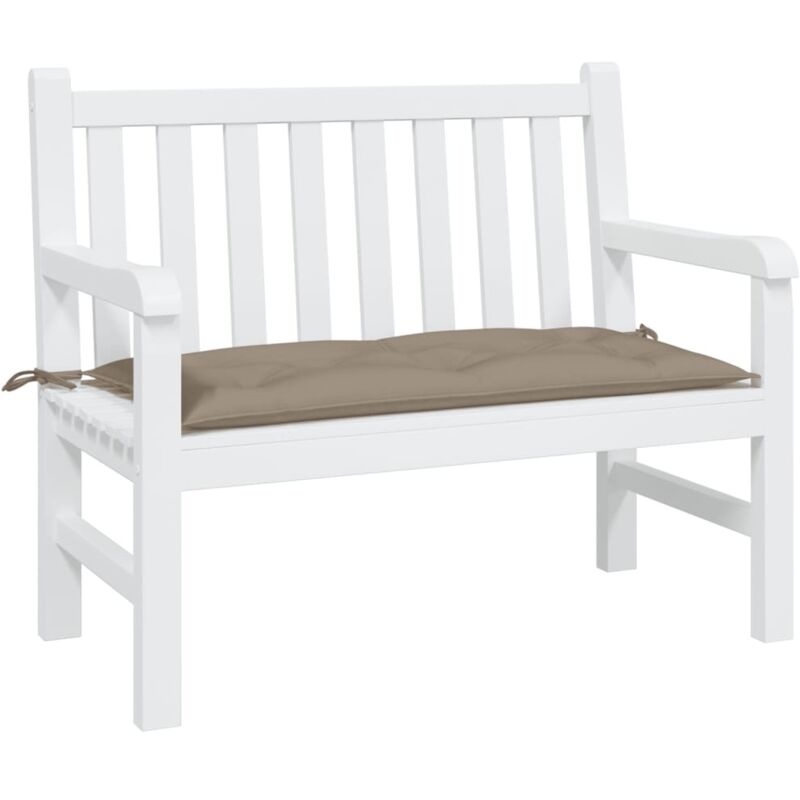 Vidaxl - Coussin de banc de jardin taupe 100x50x7 cm tissu oxford