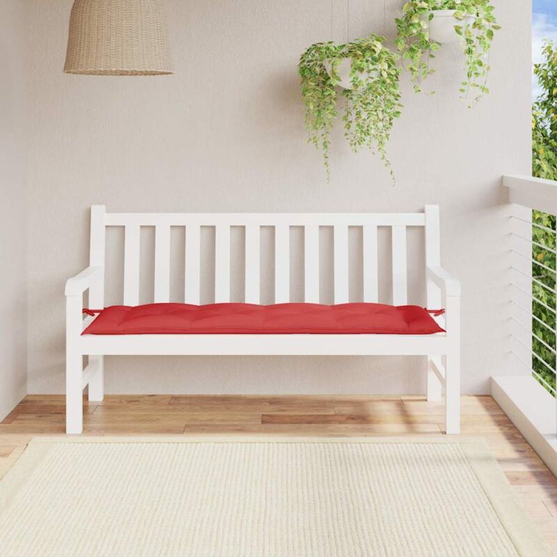 Vidaxl - Coussin de banc de jardin rouge 150x50x7 cm tissu oxford