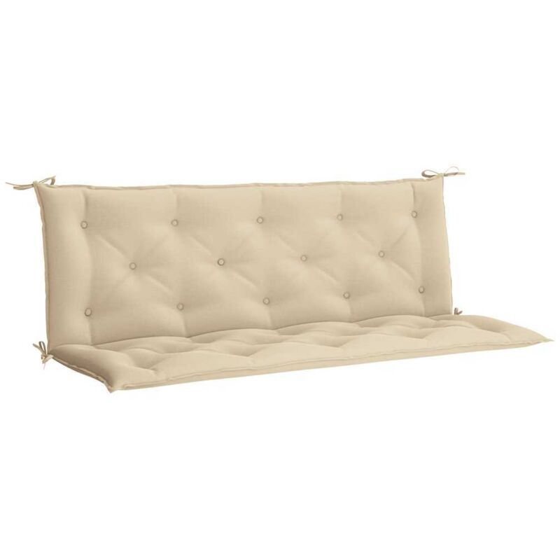 Vidaxl - Coussin de banc de jardin beige 150x(50+50)x7 cm tissu oxford