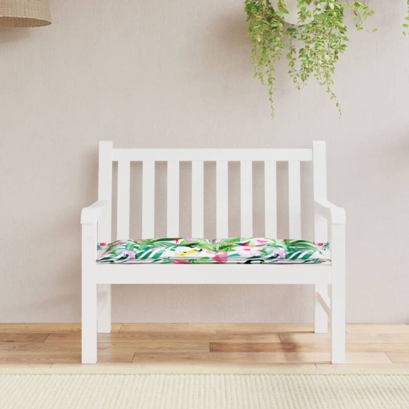 Coussin de banc de jardin multicolore 100x50x7 cm tissu oxford Vidaxl