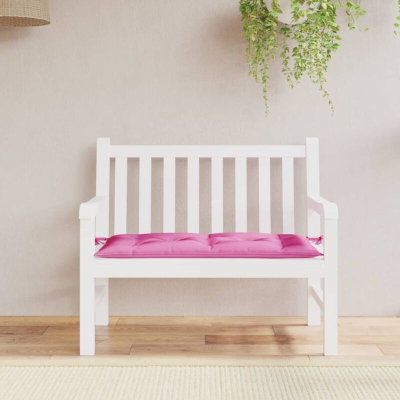 Vidaxl - Coussin de banc de jardin rose 100x50x7 cm tissu oxford
