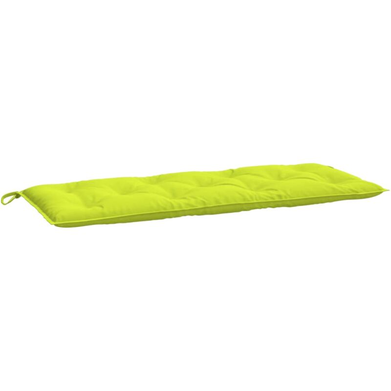 Coussin de banc de jardin vert brillant 120x50x7cm tissu oxford Vidaxl