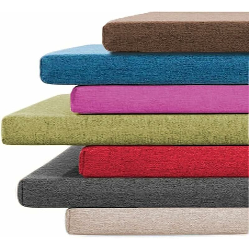 SNQ - Coussin de banc antidérapant, 1, 2 ou 3 places, 100/120/150 cm, pour intérieur ou extérieur, 50 x 50 x 5 cm, gris