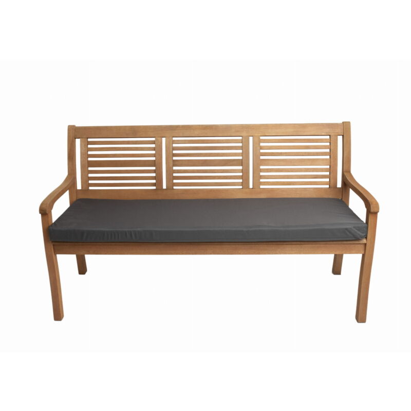 Setgarden - Coussin de banc de jardin 130x60x7cm assise, coussin de banc de jardin, coussin de balancelle de jardin Anthracite, coussin d'assise plat