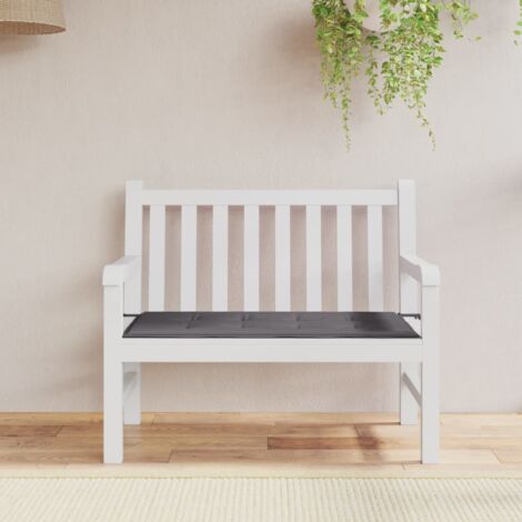 Coussin de banc de jardin anthracite 100x50x3 cm tissu oxford vidaXL