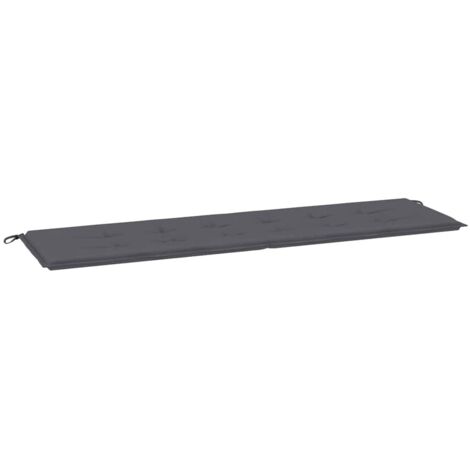 Coussin de banc de jardin anthracite 180x50x3 cm tissu oxford