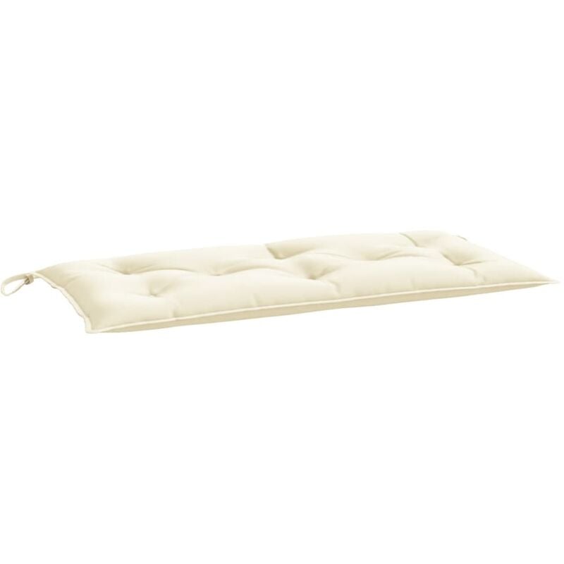 Vidaxl - Coussin de banc de jardin blanc crème 110x50x7 cm tissu oxford