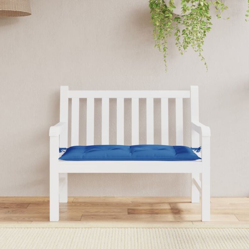 Coussin de banc de jardin bleu 110x50x7 cm tissu oxford vidaXL