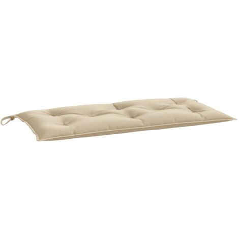 Coussin de banc de jardin beige 110x50x7 cm tissu oxford