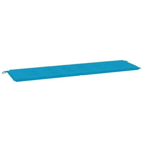 Coussin de banc de jardin bleu 180x50x3 cm tissu oxford