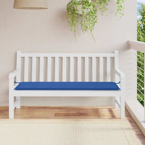 Coussin de banc de jardin  Coussin de Siège  Coussin pour Intérieur ou Extérieur bleu royal 150x50x3 cm tissu oxford BTEB68393