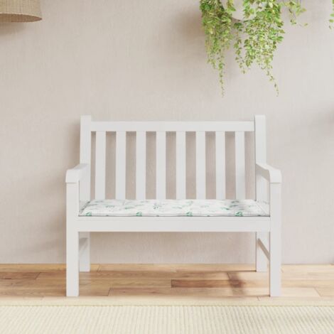 Coussin de banc de jardin  Coussin de Siège  Coussin pour Intérieur ou Extérieur motif de feuilles 120x50x3 cm BTEB82741