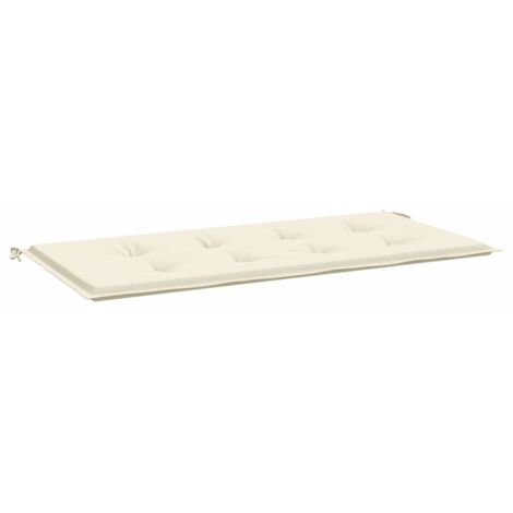 Coussin de banc de jardin crème 100x50x4 cm tissu oxford