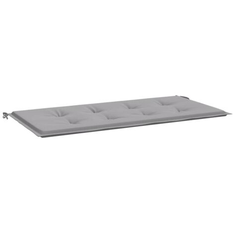 Coussin de banc de jardin gris 100x50x4 cm tissu oxford