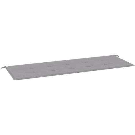 Coussin de banc de jardin gris 150x50x4 cm tissu oxford