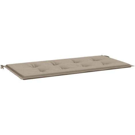 Coussin de banc de jardin taupe 100x50x4 cm tissu oxford