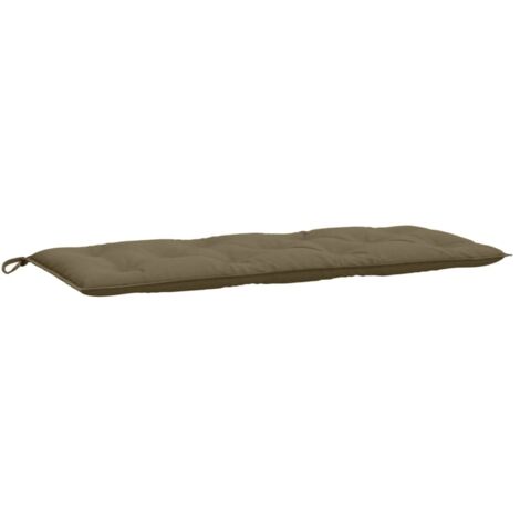 Coussin de banc de jardin taupe mélangé 120x50x7 cm tissu