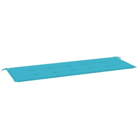 Coussin de banc de jardin turquoise 150x50x4 cm tissu oxford