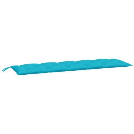 Coussin de banc de jardin turquoise 180x50x7 cm tissu oxford