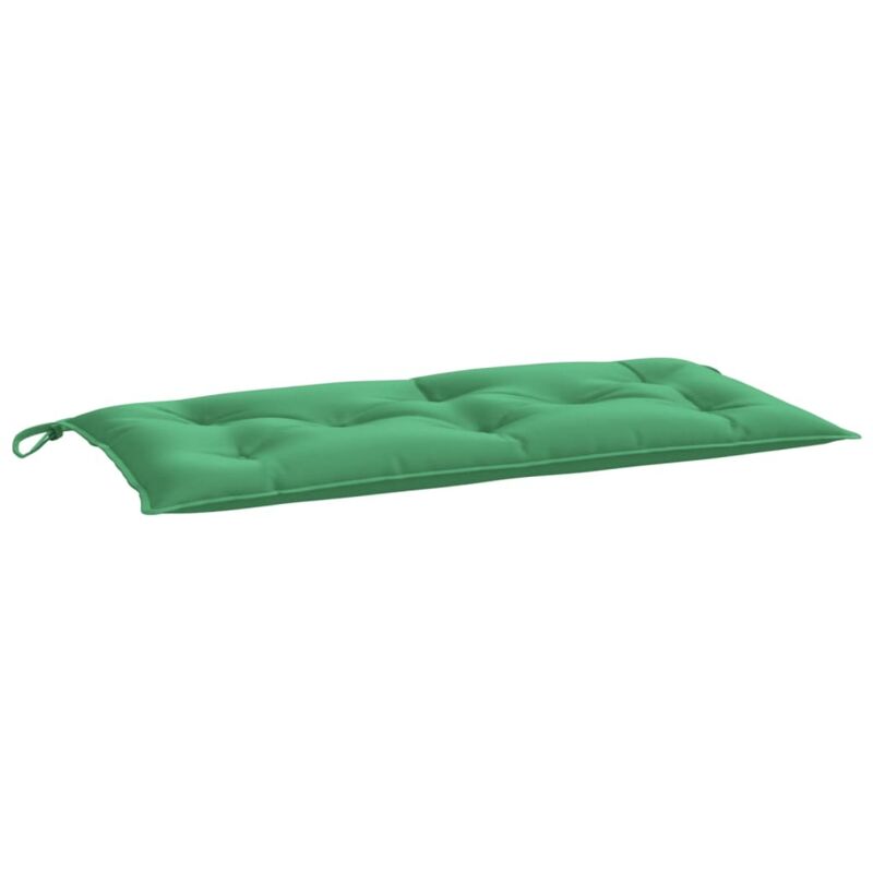 Coussin de banc de jardin Vert 100x50x7 cm Tissu