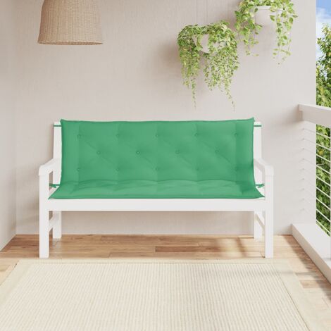 Coussin de banc de jardin vert 150 cm tissu oxford