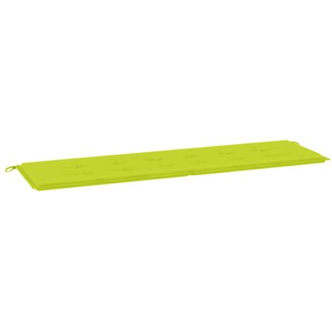 Coussin de banc de jardin，Coussin de Siège vert brillant 180x50x3cm tissu oxford830994