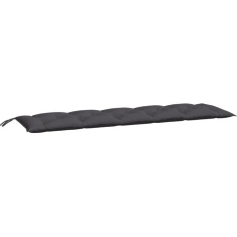 Coussin de banc de jardin，Coussin d'extérieur anthracite 180x50x7 cm tissu oxford CFW249204