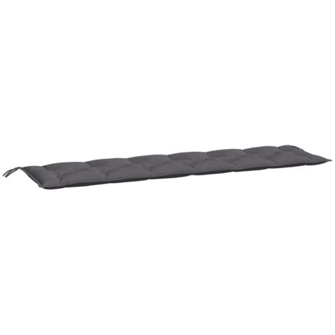 Coussin de banc de jardin,Coussin d'extérieur anthracite 200x50x7 cm tissu oxford CFW765021