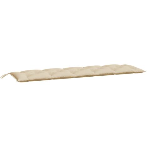 Coussin de banc de jardin，Coussin d'extérieur beige 180x50x7 cm tissu oxford CFW389742