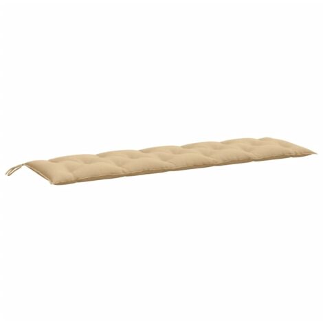 Coussin de banc de jardin，Coussin d'extérieur beige mélangé 180x50x7 cm tissu CFW308377