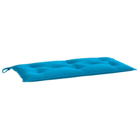 Coussin de banc de jardin，Coussin d'extérieur bleu clair 110x50x7 cm tissu oxford CFW292846