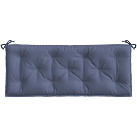 Coussin de banc de jardin，Coussin d'extérieur bleu marine 120x50x7 cm tissu oxford CFW367241