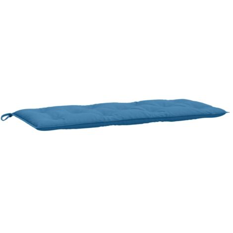Coussin de banc de jardin，Coussin d'extérieur bleu mélangé 120x50x7 cm tissu CFW147584