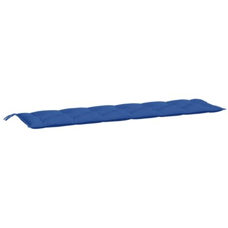 Coussin de banc de jardin，Coussin d'extérieur bleu royal 200x50x7 cm tissu oxford CFW182658