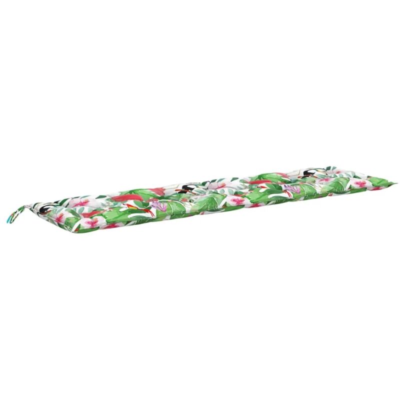 Coussin de banc de jardin，Coussin d'extérieur multicolore 200x50x7 cm tissu CFW315713