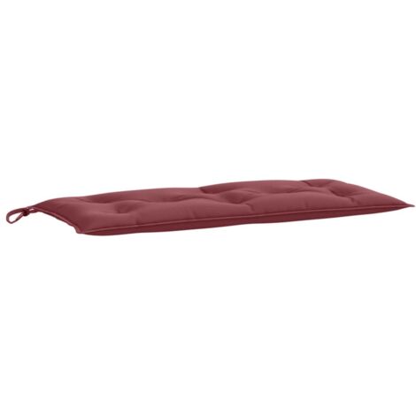 Coussin de banc de jardin,Coussin d'extérieur rouge bordeaux mélangé tissu CFW381083
