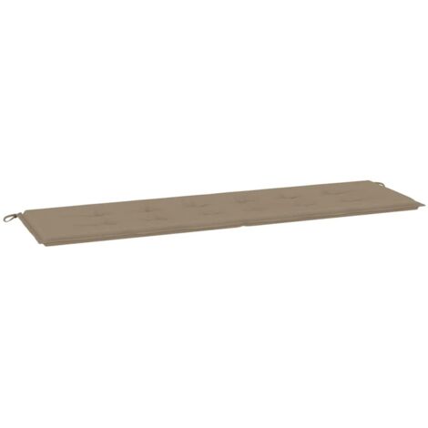 Coussin de banc de jardin，Coussin d'extérieur taupe 180x50x4 cm tissu oxford CFW726748