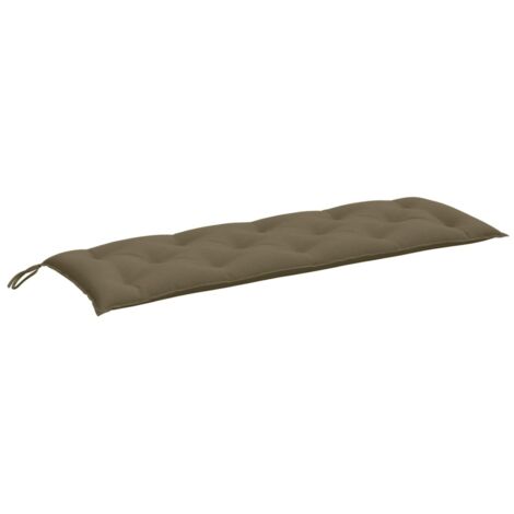 Coussin de banc de jardin，Coussin d'extérieur taupe mélangé 150x50x7 cm tissu CFW728607