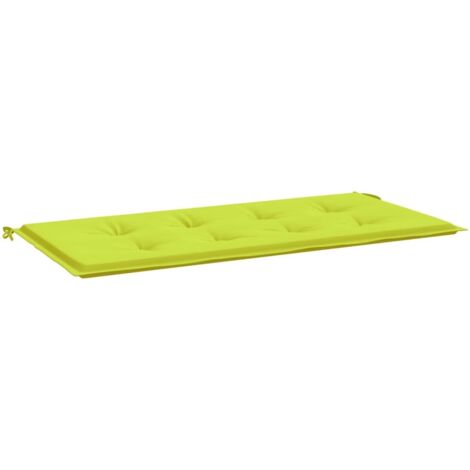 Coussin de banc de jardin，Coussin d'extérieur vert brillant 100x50x3cm tissu oxford CFW684896
