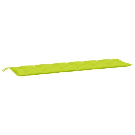 Coussin de banc de jardin，Coussin d'extérieur vert brillant 200x50x7cm tissu oxford CFW621655