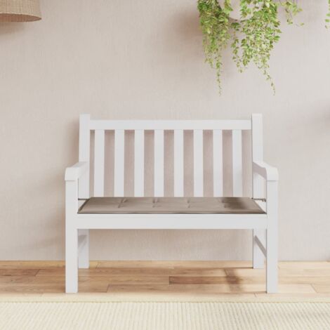 Coussin de banc de jardin，Coussin extérieur taupe 100x50x3 cm tissu oxford CFW21442