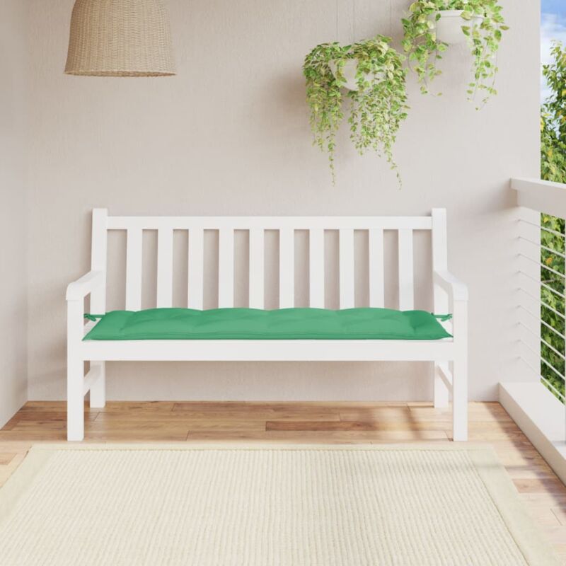 Design In - Coussin de banc de jardin,Coussin extérieur vert 150x50x7 cm tissu oxford CFW38172