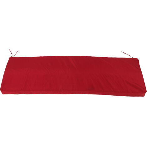 Coussin de banc d'extérieur imperméable, meubles de Patio, canapé de jardin, balançoire, avec sangle, housse amovible, rouge vin