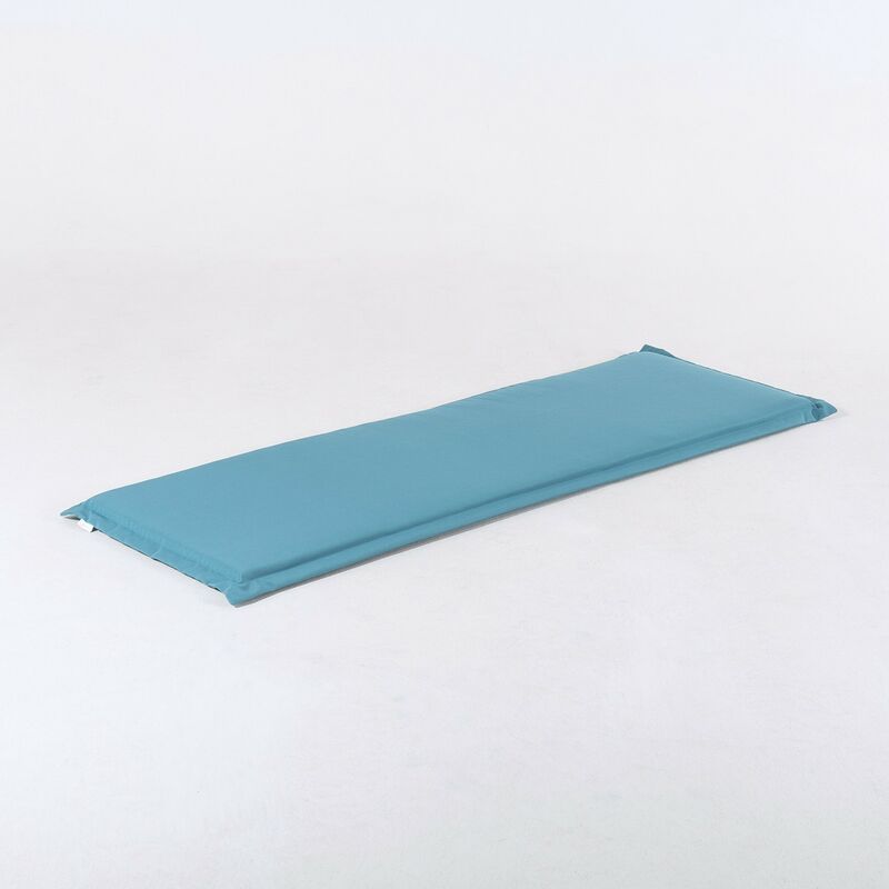 Coussin de banc d'extérieur standard couleur en turquoise standard | Dimensions: 150x49x5 cm |Résistant aux gouttes d'eau