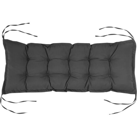 Coussin de banc extérieur rembourrage épais 100x40x10 cm gris anthracite