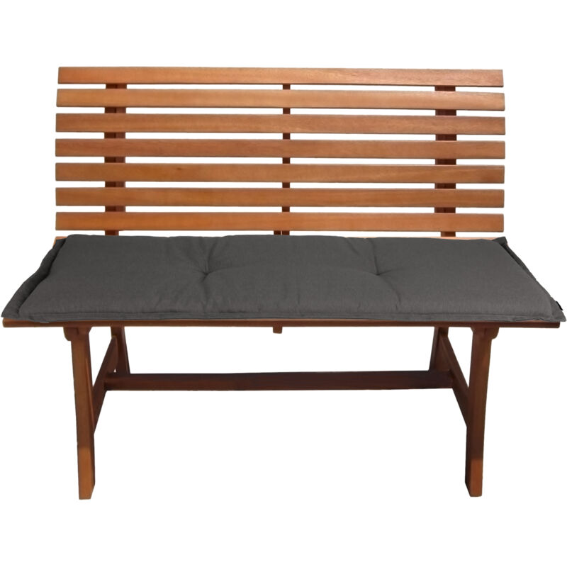 Spetebo - Coussin de banc universel en 120 x 50 cm - coussin de banc coussin de siège - couleur : gris