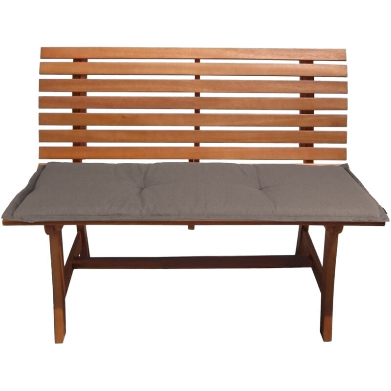 Spetebo - Coussin de banc universel en 120 x 50 cm - coussin de banc coussin de siège - couleur : taupe